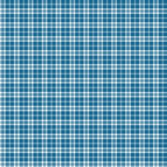 Tissu Impermeable Tartan Boho 40 Bleu, coupon 1m x laize (155cm)