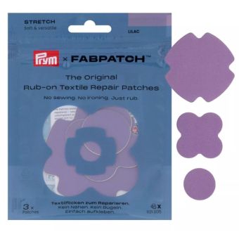 Lot de 3 patchs réparation Rub-On stretch lilas - Prym