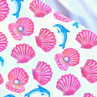 Lycra /Dolphins and Shells