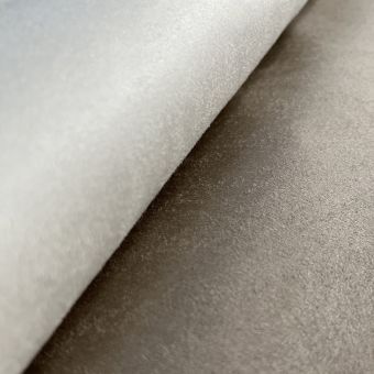 Tissu suédine double face Dublin écru taupe