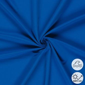 Tissu short de bain recyclé uni bleu