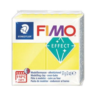 Fimo - Pâte Fimo 57 g Effect Néon Jaune 8010.101