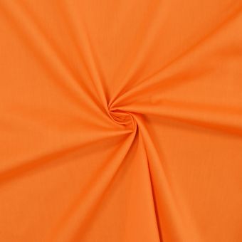 Tissu popeline de coton Orange - designers-factory (1m x 1m46)