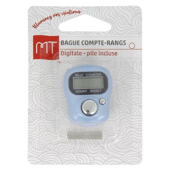 Compteur de rang bague bleu ciel MT