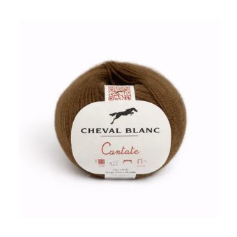 Pelote à tricoter laine et mohair CANTATE - Cheval blanc