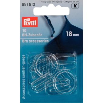 Accessoires soutien-gorge, 18mm, transparent