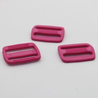 Lot de 3 boucles coulissantes fuchsia