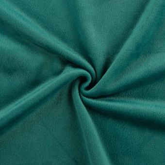 Tissu alpfleece envers polaire uni vert bouteille