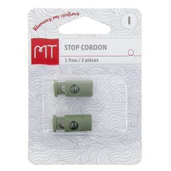 Stop cordon 1 trou vert kaki