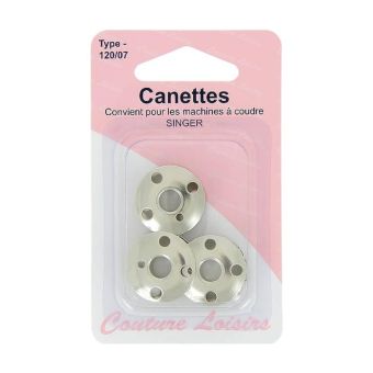 Lot 3 canettes métal pour SINGER automatique Couture Loisirs