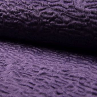 Tissu Fausse Fourrure lourd texturé violet