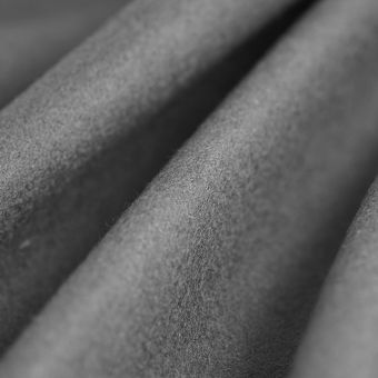 Tissu drap de laine viscose uni gris