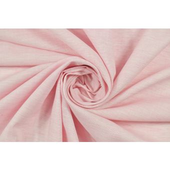 Coupon 300x148cm de Lin mélangé coton rose chiné