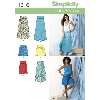 Patron Simplicity S1616.R5 - Jupe 42 - 50