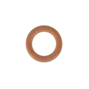 Anneau de dentition en bois rond 70mm