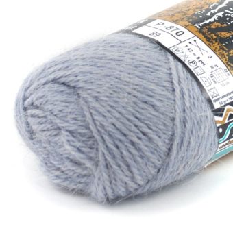 Pelote de fil à tricoter Alpaga gris violet 180m - Plassard