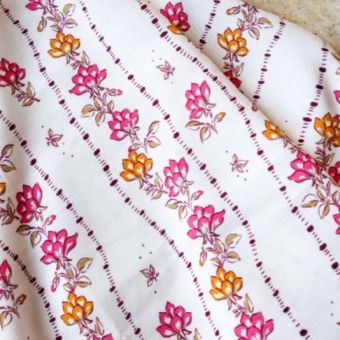 Tissu viscose Lauren écru - Lise Tailor