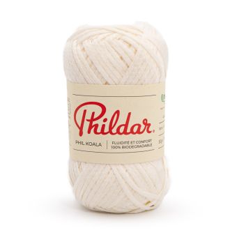 Pelote de fil à tricoter Phil koala écru