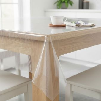 Nappe toile cirée Cristal imprimé bois 40/100ème
