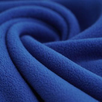 Tissu polaire polyester recyclé bleu roi