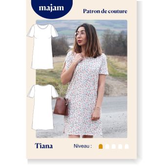 Patron couture Robe T-shirt - Tiana - Tailles 46 à 58