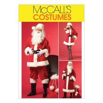Patron McCall's 5550XN Patron déguisements et accessoires Mère Noël et Père Noël  L au XXXL