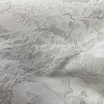 Tissu jacquard nuage beige