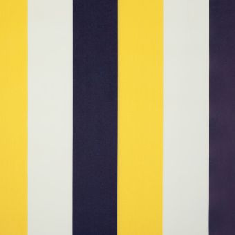 Tissu imperméable à rayures jaunes
