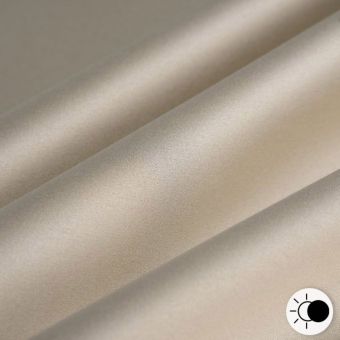 Tissu occultant satin écru