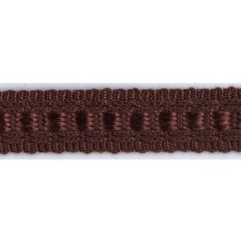 Galon lézardé rayonne marron foncé