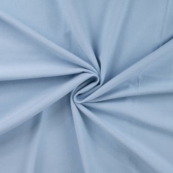 Tissu flanelle uni bleu