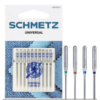 Aiguilles machine Schmetz 70 a 10 + 100 a 16 - 130/705 H