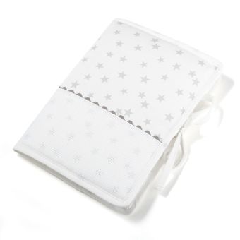 Protège carnet de santé blanc à broder