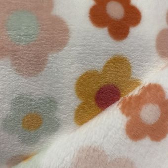 Maille doudou imprimée maxi fleur multico