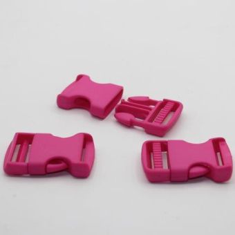 Lot de 3 boucles a ouverture rapide fuchsia