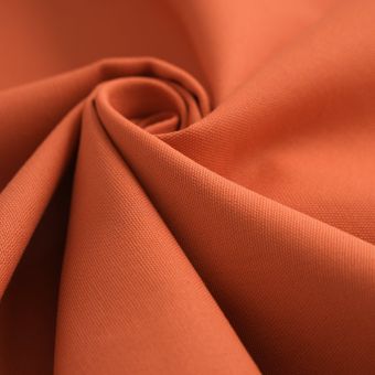 Tissu demi natté coton Bali orange