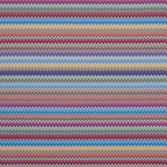 Tissu jacquard rayures Vague multicolore