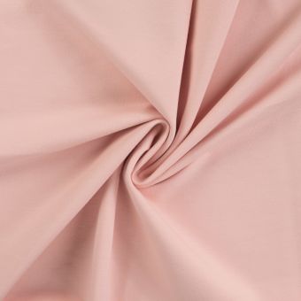 Tissu french terry uni rose