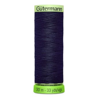 Bobine de fil recyclé rPET 30m décorations et surpiqures bleu marine - Gutermann - COL 339