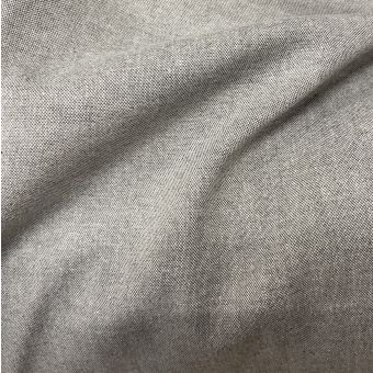 Tissu chambray coton mélangé recyclé gris chiné