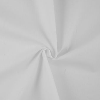 Tissu cretonne grande largeur Atlas uni blanc