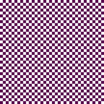 Tissu Impermeable Damier 69 Prune, coupon 1m x laize (155cm)
