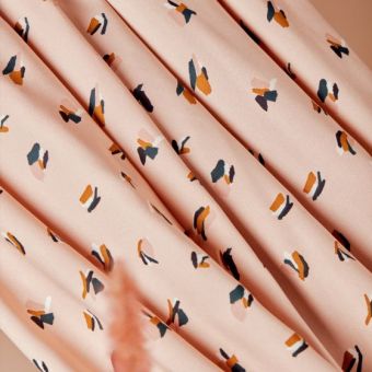 Tissu popeline viscose Beryl blush - Atelier Brunette