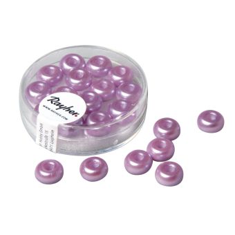 Perle argenté tube 5mm lisse en métal à gros trou 3mm