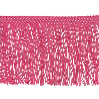 Ruban à franges rose longueur 100 mm