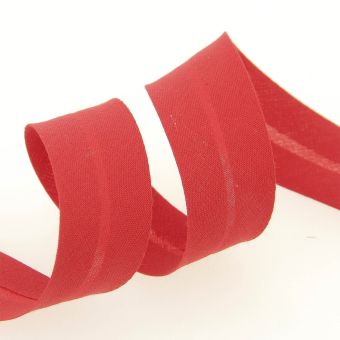 Biais replié 20 mm rouge