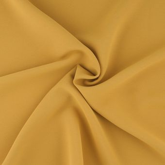 Tissu crêpe lourd uni Cérémonie jaune