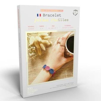 French kits DIY  - Bracelet jolies feuilles