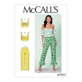 Patron McCALL's M7937E5 Top,Pantalon Femme 42-50