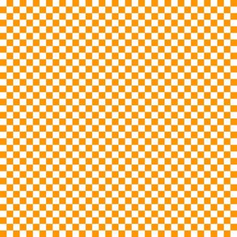 Tissu Impermeable Damier 45 Orange, coupon 1m x laize (155cm)